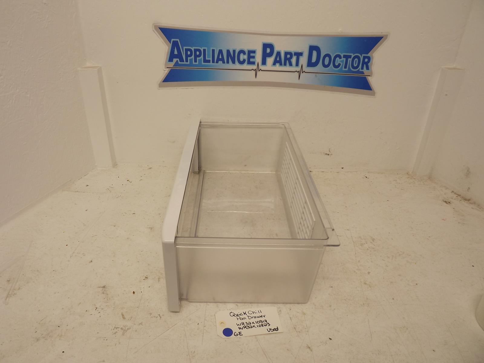 GE Refrigerator WR32X10318 WR32X10823 Quick Chill Pan Drawer Used GE Refrigerator WR32X10318 WR32X10823 Quick Chill Pan Drawer Used